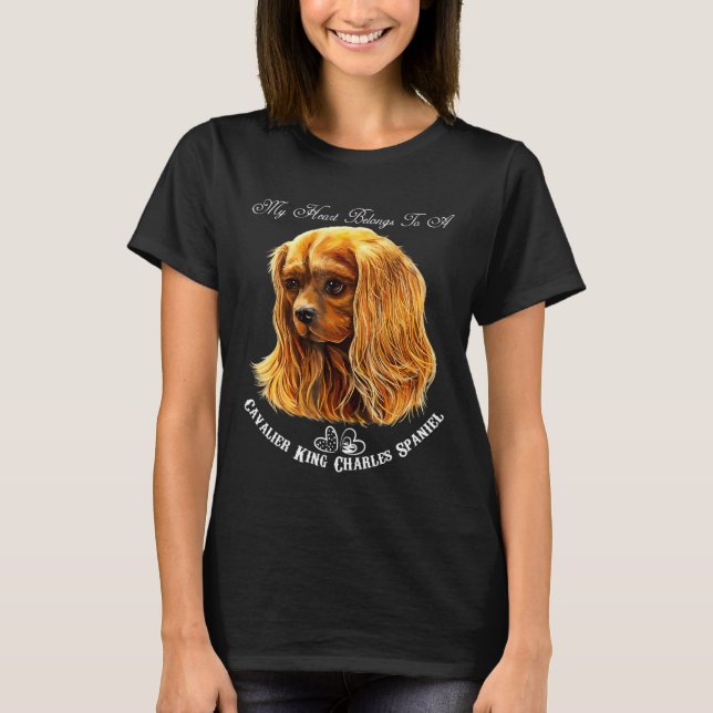 Camiseta Cavalier King Charles Spaniel Ruby (Frente)