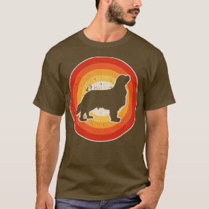 Camiseta Cavalier King Charles Spaniel Sunset Retro para Ho