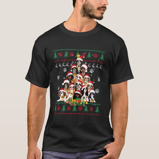 Camiseta Cavalier King Charles Spaniel Tree Ugly (Frente)