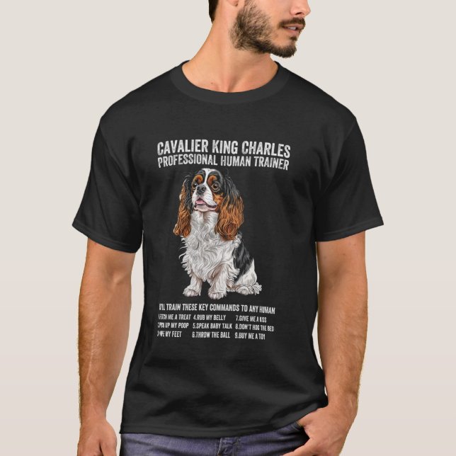 Camiseta Cavalier King Charles Spaniel Tri Profissional Hum (Frente)