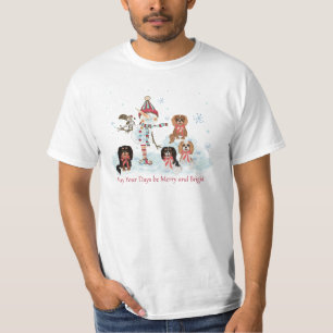 Camiseta Cavalier King Charles Spaniel Winter Scene
