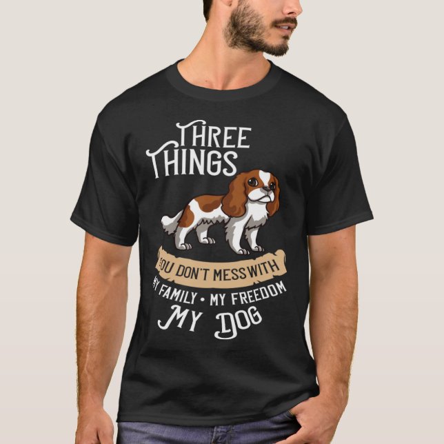 Camiseta Cavalier King Charlies Spaniel Dog Puppies Owner (Frente)