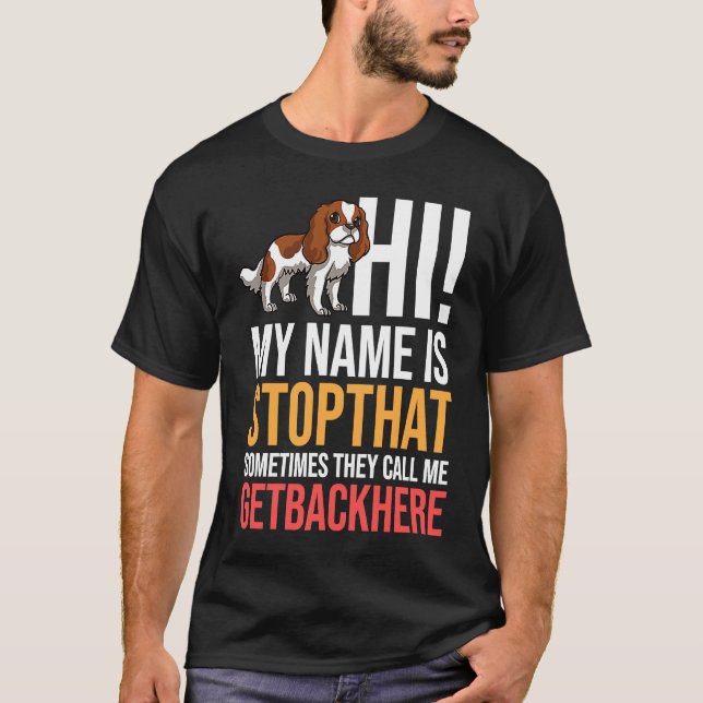 Camiseta Cavalier King Charlies Spaniel Dog Puppies Owner (Frente)