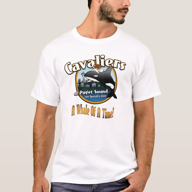 Camiseta cavaliers_of_puget_2010, palavras da baleia (Frente)