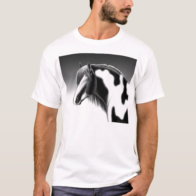 Camiseta Cavalo aciganado da pintura de Vanner (Frente)
