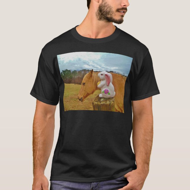 Camiseta Cavalo Amarelo, Coelho Primavera (Frente)
