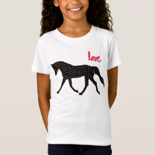 Camiseta Cavalo, amor e corações