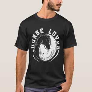 Camiseta Cavalo Amor Gráfico Amante de Cavalos Equitação Ca