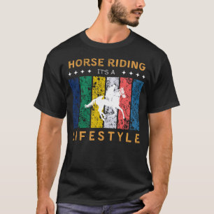 Camiseta Cavalo Andando É Um Teto Engraçado De Estilo De Vi