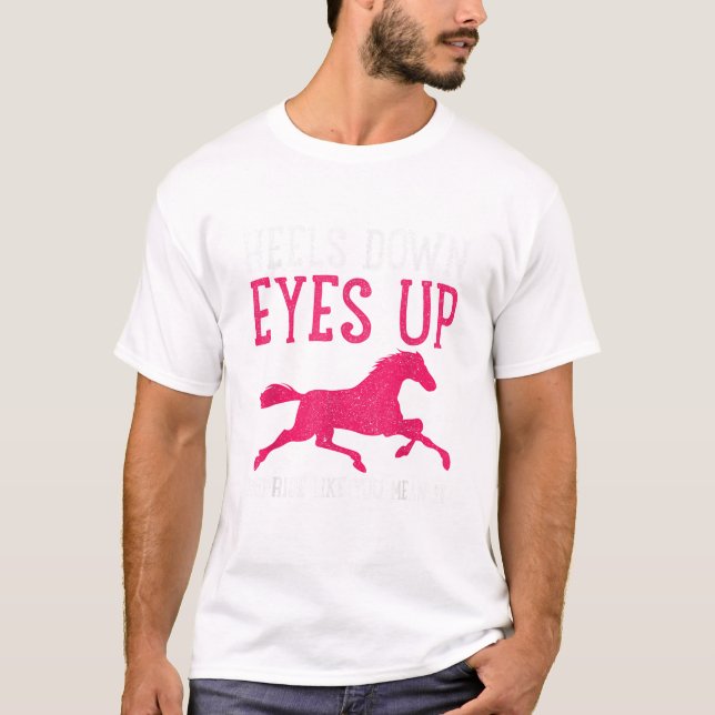 Camiseta Cavalo Andando Equestre Como Você Quer Dizer Que É (Frente)