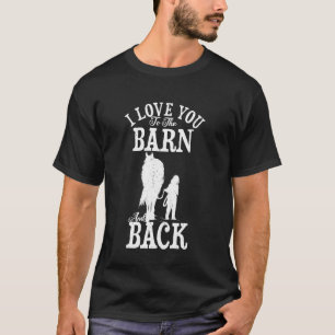 Camiseta Cavalo Andando Fazendeiro Eu Te Amo Ao Celeiro E A