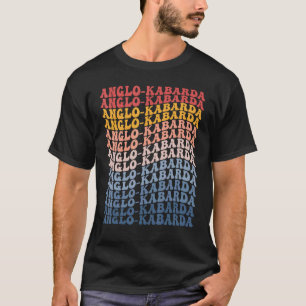 Camiseta Cavalo Anglo-Kabarda Groovy Retro