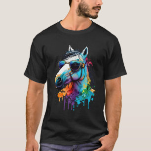 Camiseta Cavalo Animal Cavalo Colorido Legal