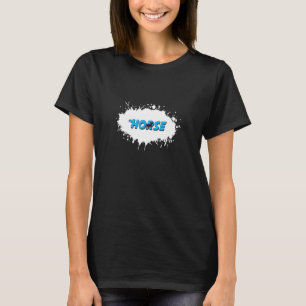 Camiseta Cavalo Animal Diversão Splash