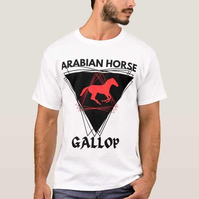 Camiseta Cavalo Árabe Estalão Equestre (Frente)