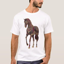 Cavalo árabe real ornamentado