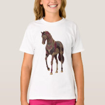 Cavalo árabe real ornamentado