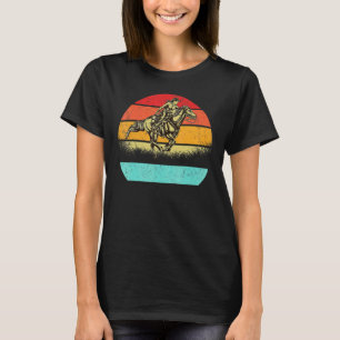 Camiseta Cavalo Árabe Retrô Para Cavalo