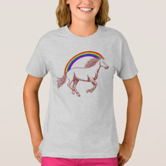 Camiseta Cavalo & arco-íris