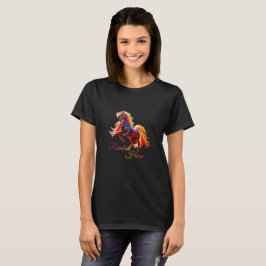 Camiseta Cavalo Arco-Íris