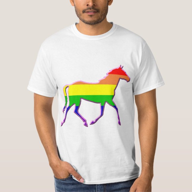Camiseta Cavalo Arco-íris (Frente)