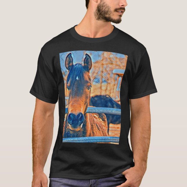 Camiseta Cavalo Artístico de Face (Frente)