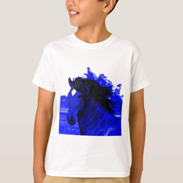 Camiseta Cavalo Azul (Frente)
