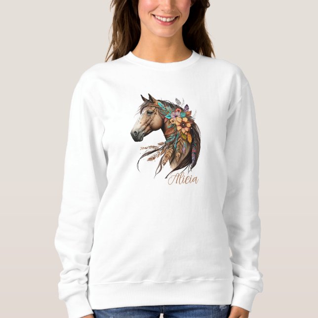Camiseta Cavalo Baio Bonito com Nome (Frente)