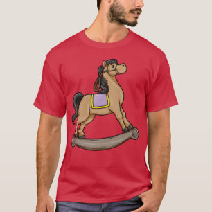 Camiseta Cavalo Balanço Balanço Balanço Cadeira engraçado