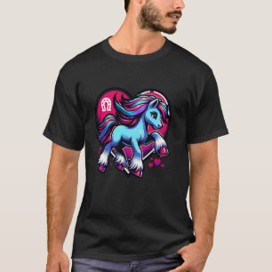 Camiseta Cavalo Bebê Fofo s Equinos Crianças Animais de Est