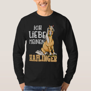 Camiseta Cavalo Bonito De Haflinger Eu Amo Meu Haflinger
