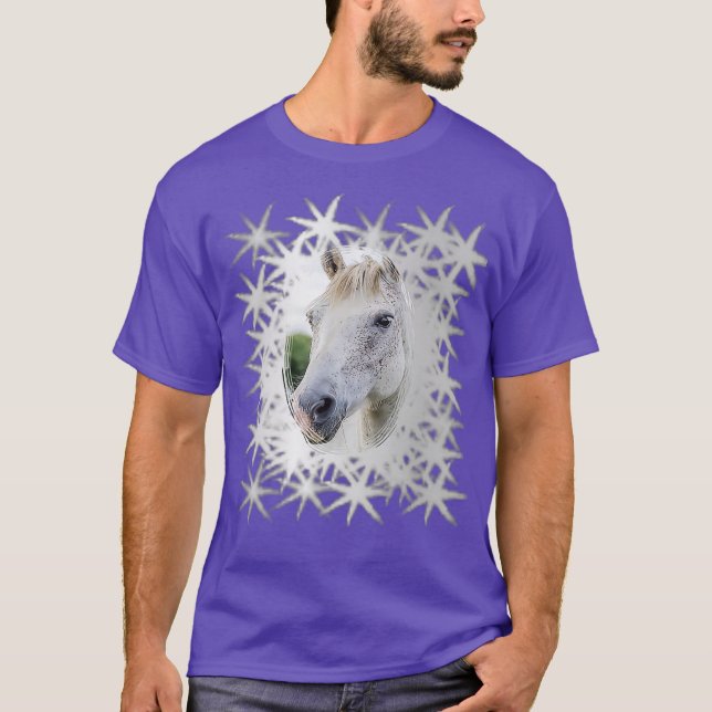 Camiseta Cavalo branco selvagem 0611 (Frente)