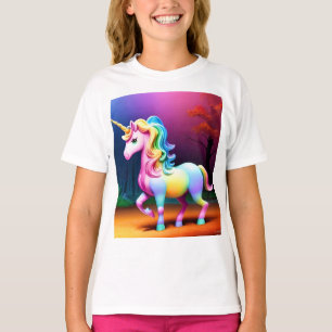Camiseta Cavalo branco Unicórnio-37474