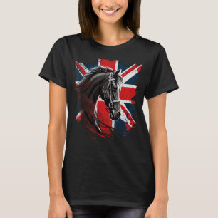 Camiseta Cavalo britânico sobre o Cavalo da Grã-Bretanha Ex