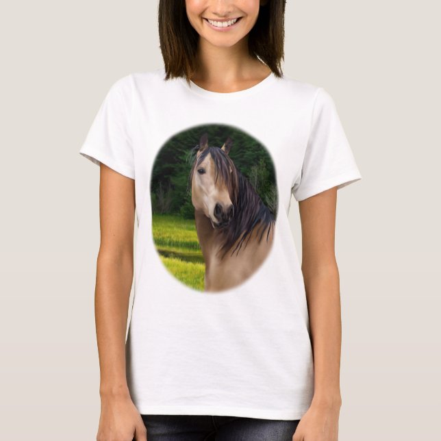 Camiseta Cavalo Buckskin (Frente)
