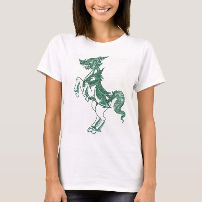 CAMISETA CAVALO BUDISTA HINDU DO ANJO DO DEUS (Frente)