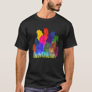 Camiseta Cavalo Cabeça Aquarela Equestre