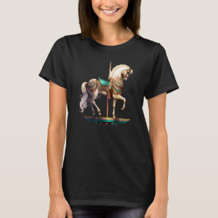 Camiseta Cavalo Carrossel Branco