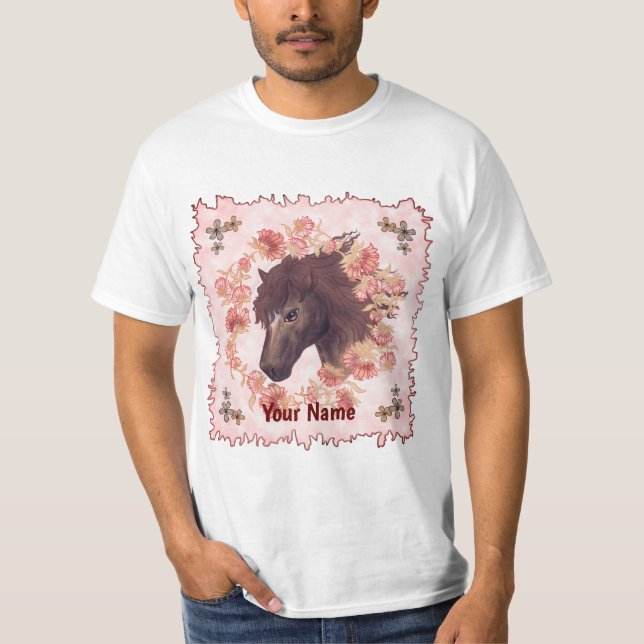 Camiseta Cavalo Castanho Bellflower (Frente)