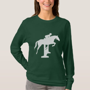 Camiseta Cavalo & cavaleiro da ligação em ponte do caçad