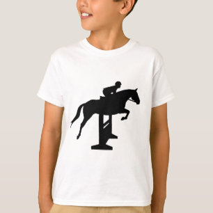 Camiseta Cavalo & cavaleiro da ligação em ponte do caçad