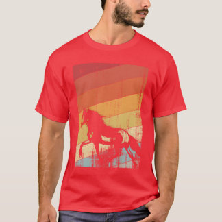 Camiseta cavalo cavaleiro vintage