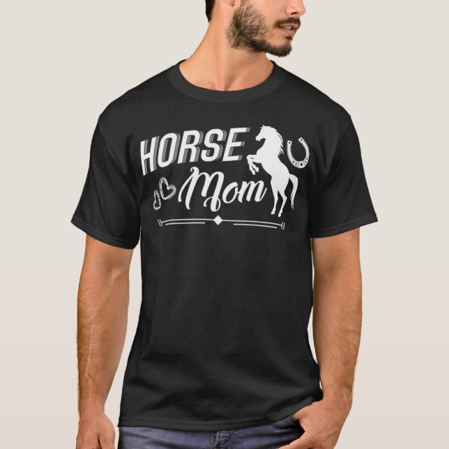 Camiseta Cavalo Cavalo Cavalo de aventura da mãe (Frente)