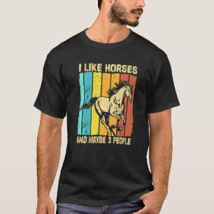 Camiseta Cavalo Cavalo Homens Mulheres Meninos Meninas Int