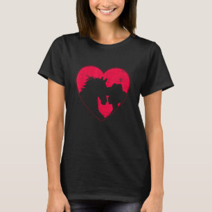 Camiseta Cavalo Cavalo Mulheres Meninas Montando Cavalo Me