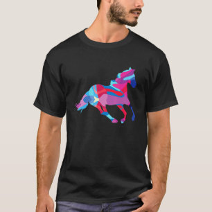 Camiseta Cavalo Cavalos Gráfico Colorido