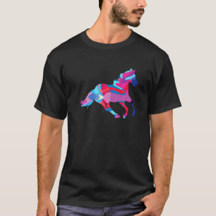 Camiseta Cavalo Cavalos Gráfico Colorido