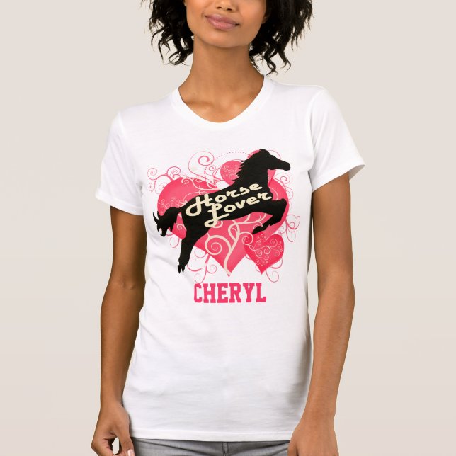 Camiseta Cavalo Cheryl personalizado amante (Frente)