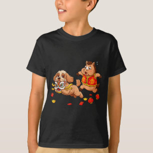 Camiseta Cavalo Chinês Apoo Divertido Meninos Homens Mulher