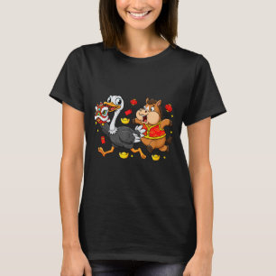 Camiseta Cavalo Chinês Avestruz Engraçado Crianças Homens M